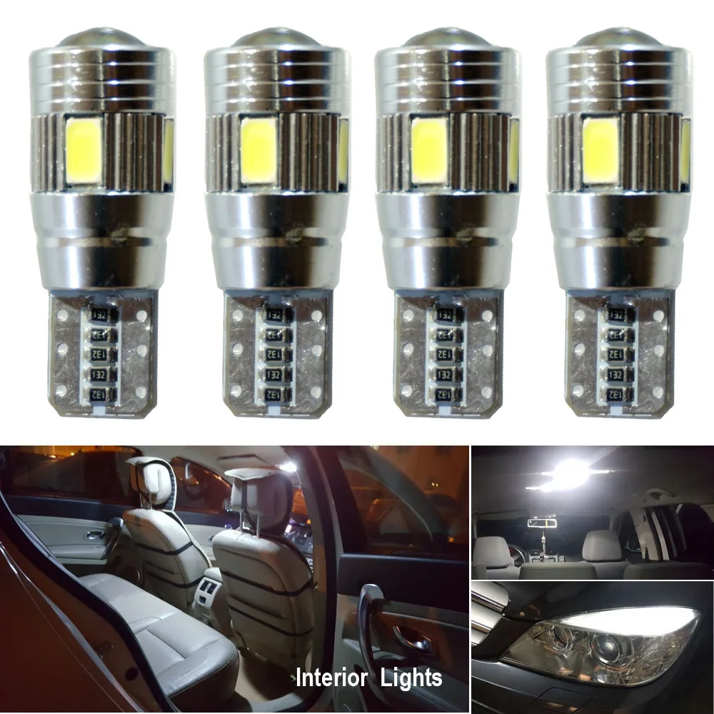 2/4/10PCS Error Free LED Canbus T10 W5W Led for SAMSUNG 5630 SMD For VW Jetta Bora Passat 3C CC B7 Tiguan BMW Benz AUDI