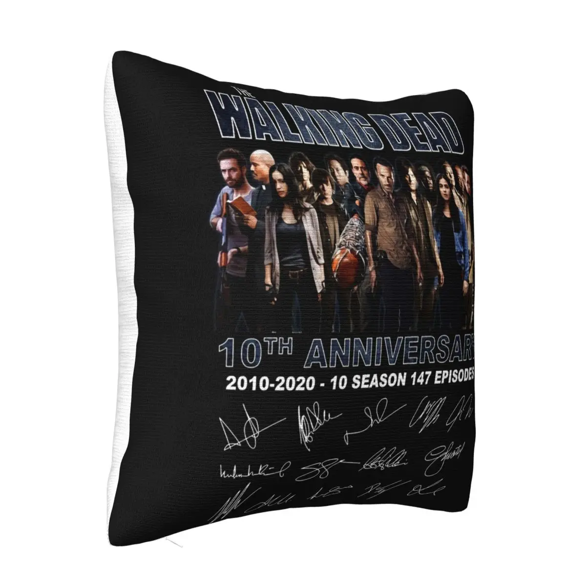 10Th Anniversary 2010 2020 The Walking Dead Fan Costume Black Men Women Pillow Case