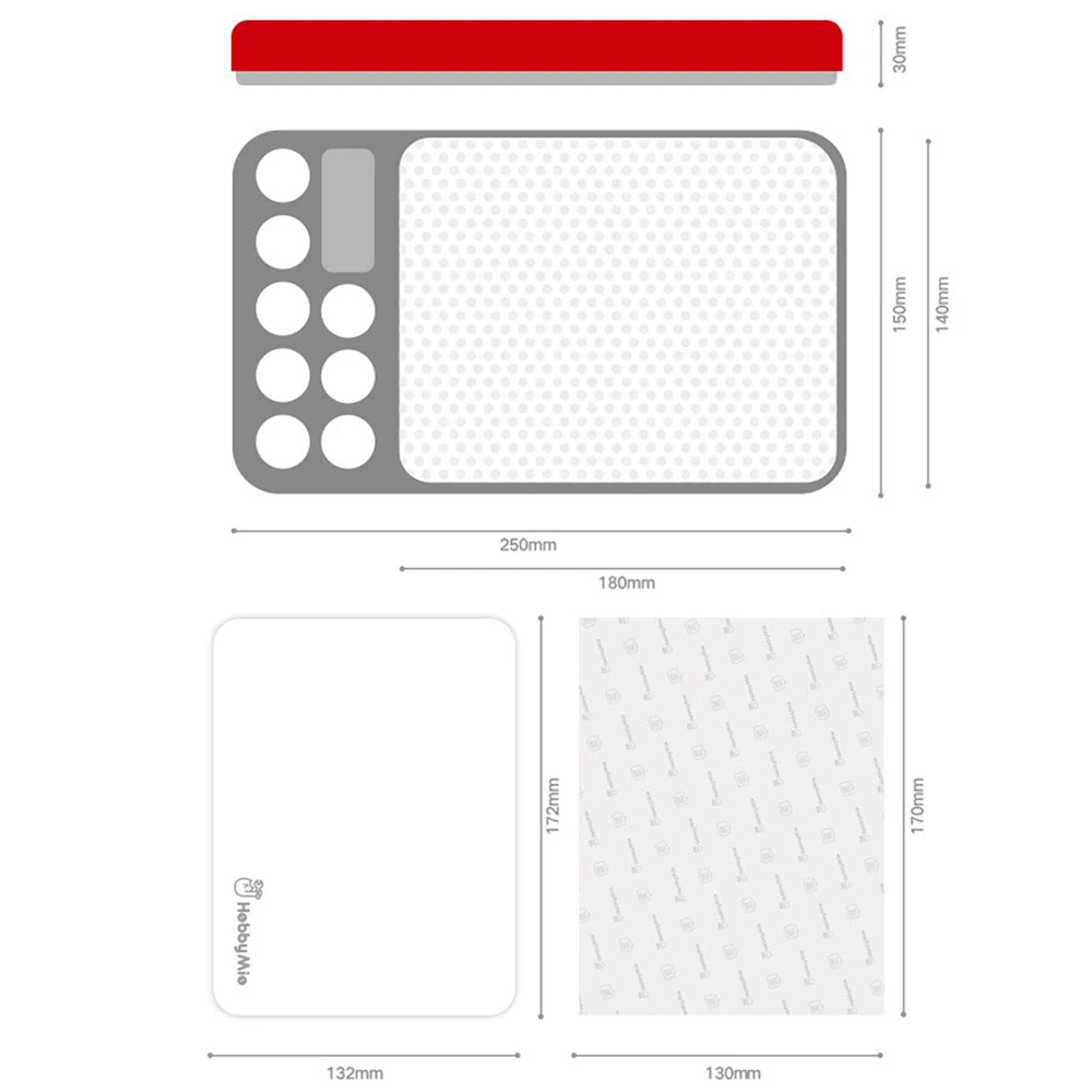 Nueva paleta húmeda para pintura acrílica, modelo para colorear, bandeja húmeda, suministros de pintura, soporte de pintura, herramientas de