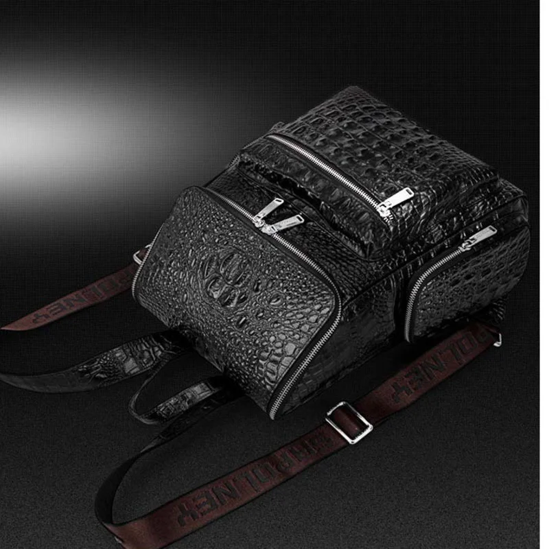 High Quality Cowhide Backpack Genuine Leather Double Shoulder Bag Student Schoolbag New Fashion Large Capacity Business Rucksack