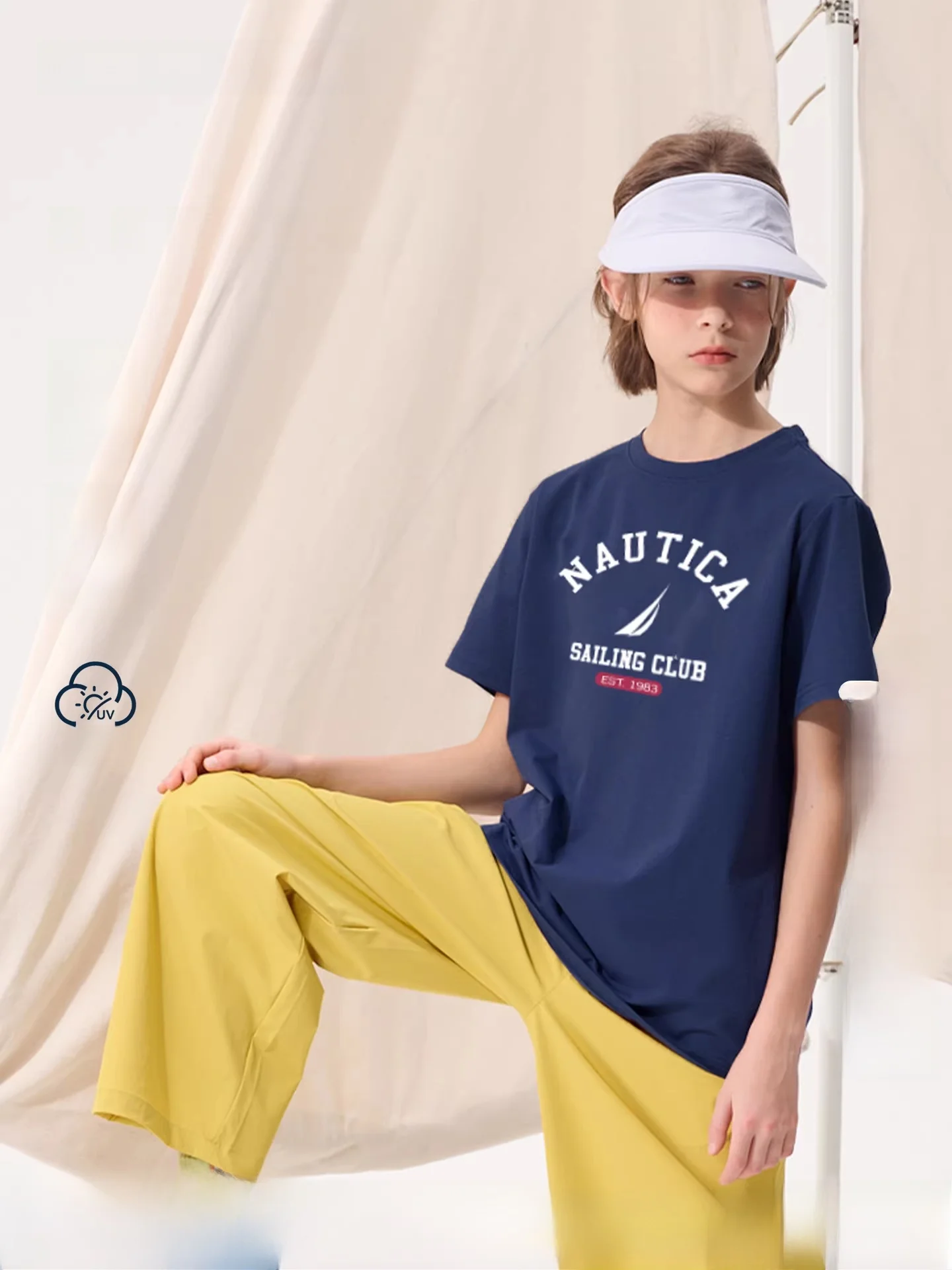 t-shirt-a-manches-courtes-pour-enfants-nautica-sechage-rapide-protection-solaire-unisexe-vetements-d'ete-pour-enfants-confortable-en-fibre-de-polyester-col-rond