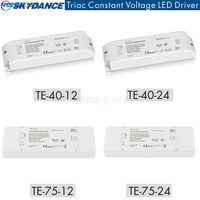 Skydance LED Triac Dimming Driver 40W 75W AC To DC 12V 24V Constant Voltage PWM Digital Dimmable LED Driver For LED Strip Light