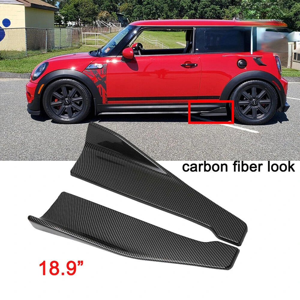 LAICY For Mini Cooper 2014-21 Car Skirt Spoiler Rear Lip Side Skirt Winglets Diffusers Extension Rocker Splitters Corner Valance