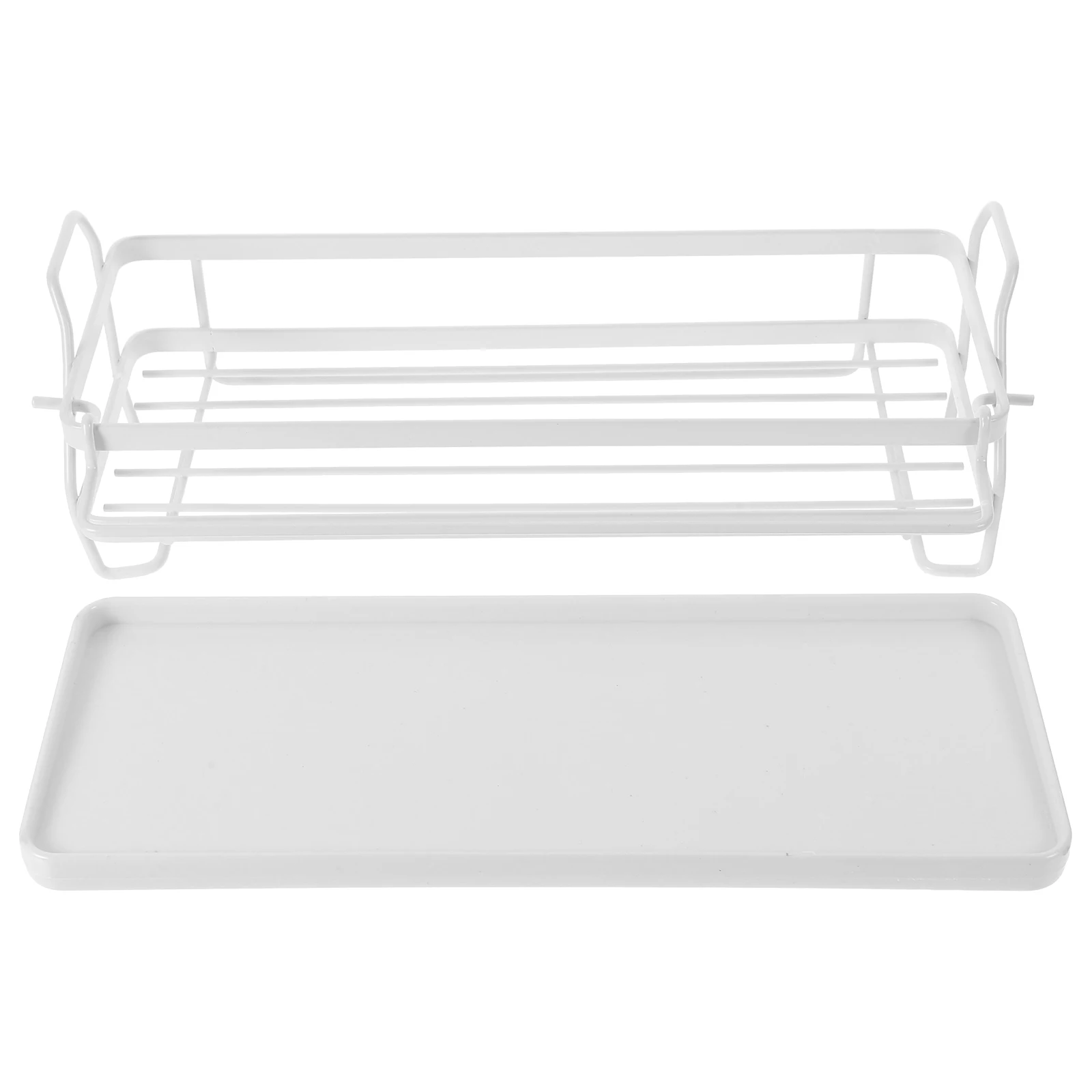 Wall Mounted Kitchen ganizer Rack Carbon Steel Sponge Drying Rack Spice Storage Shelf For Wall Bathroom Shelves Mounting Without