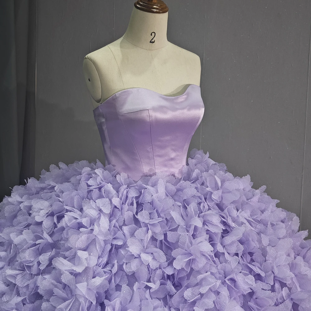 Luxury Purple Prom Dress Evening Dress Layered Ruffle Hang Quinceanera Dresses Gown maxi Elegant Party Evening Dress 1200