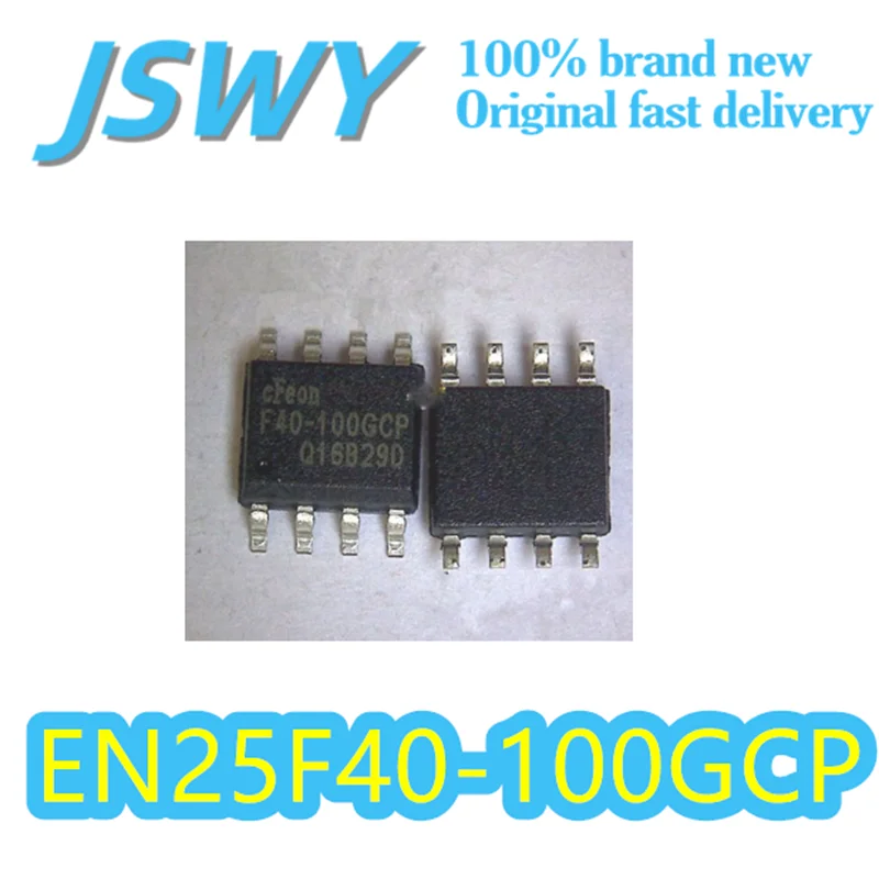 

(10/50 pieces) EN25F40-100GCP F40-100GCP SOP-8 Package 4MB Serial Flash Chip 100MHz Operating Frequency Genuine Electronics
