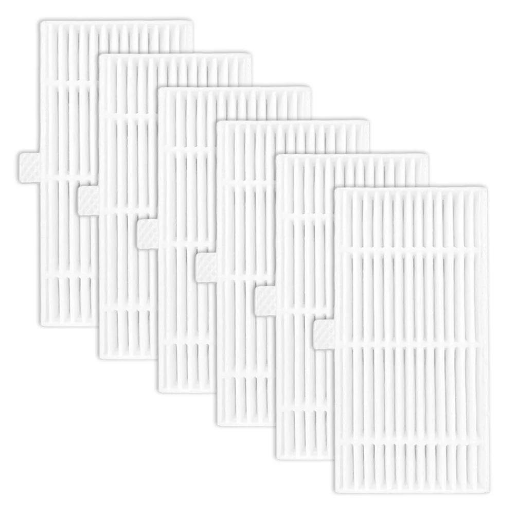 

Air Purifying Filter Robot Vacuum Accessory Indoor Air Quality Non-breakable Design 6 Pieces Included Fine Dust Capture