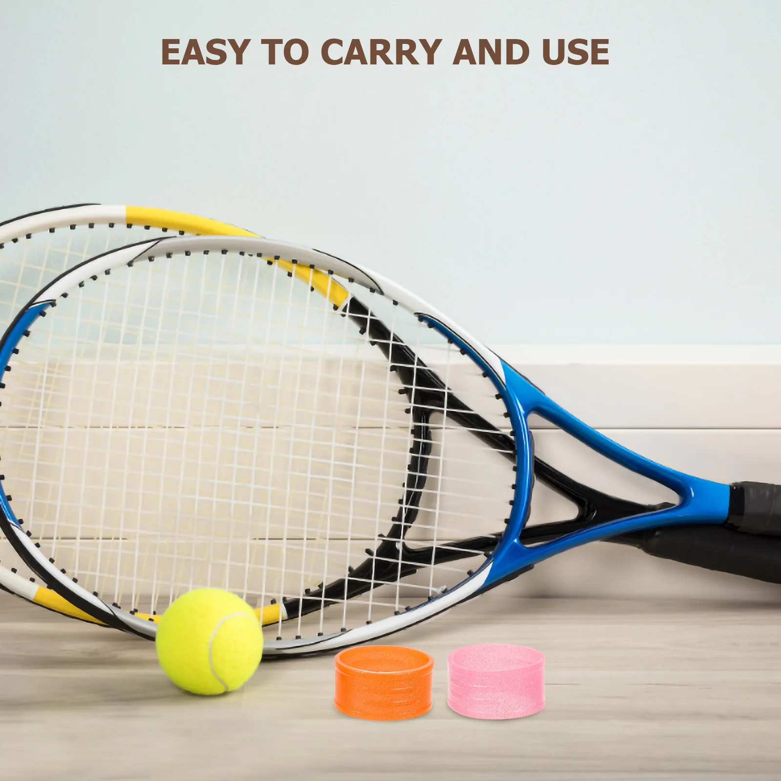 

6 Pcs Grip Tennis Professional Racket Band Nonslip Bands Accessory Compact Rings