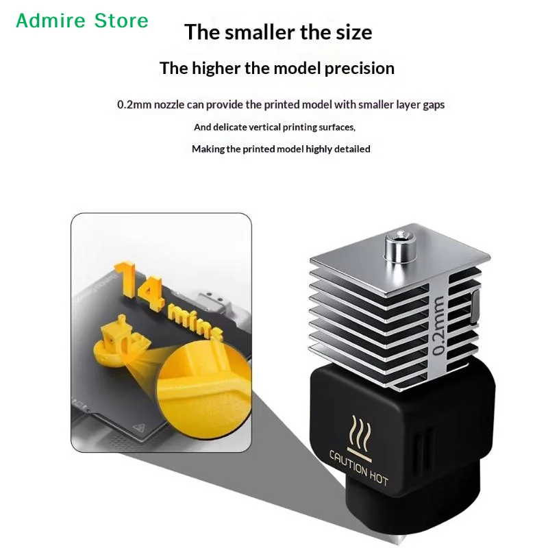 [G]Premium 3D Printing Integrated Nozzle Hotend Kit 1Pcs High Precision Part for Bambu Lab A1 A1 Mini 3D Printers