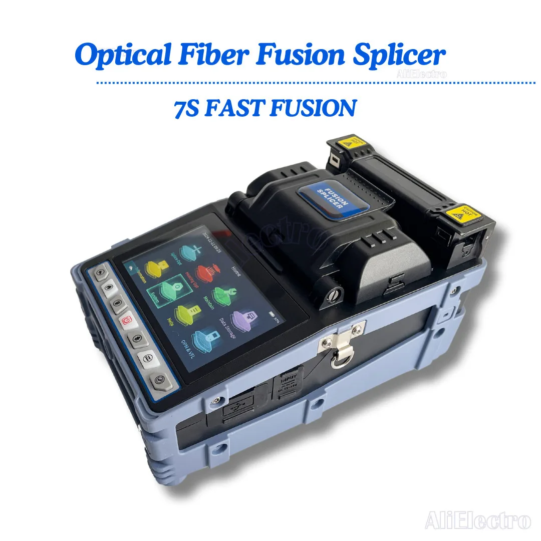 

FTTH NK-3S Optical Fiber Fusion Splicer With Build In VFL OPM 7S Rapidly Heating Touch Scree 4.3-inch NK-3S Hot Weldig