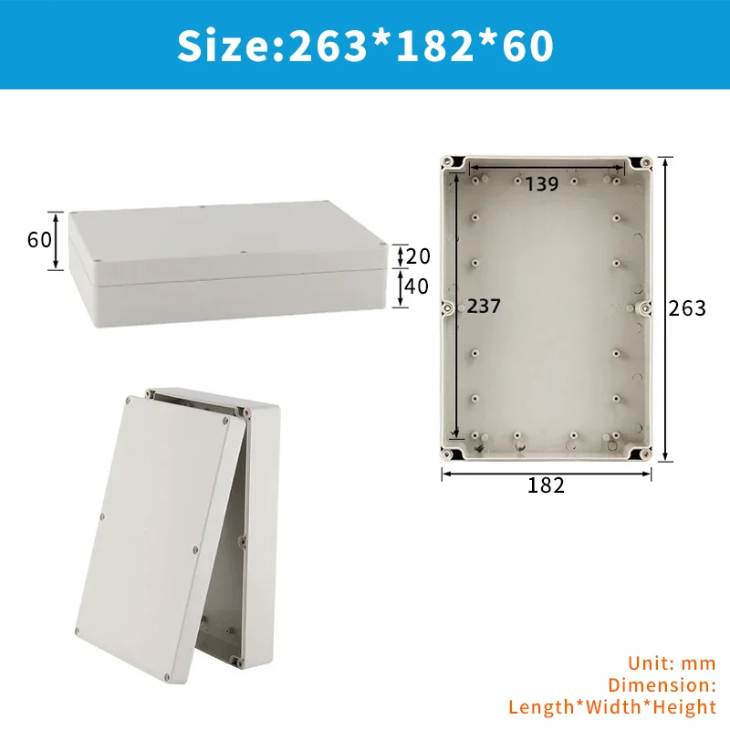 OMCH F-Serie IP66 Kunststoff ABS Outdoor Wasserdichte Elektrische Anschlussdose Schraubkabel Anpassbare Wasserdichte Kabelverbindungsdose