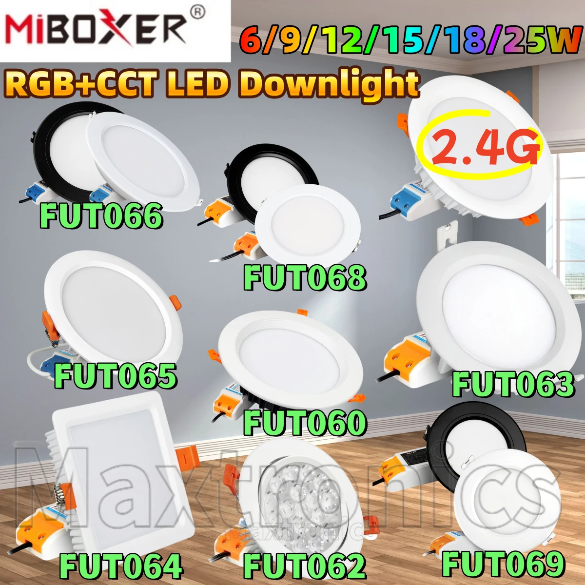 

6/9/12/15/18/25 Вт НОВЫЙ MiBoxer RGB + CCT светодиодный потолочный светильник с регулируемой яркостью FUT065 FUT066 FUT068 FUT092 FUT060 FUT062 FUT063FUT064 Пульт дистанционного управления FUT069