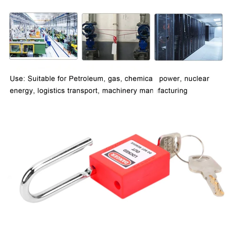 10 مجموعات 38 مللي متر قفل قفل النايلون الهندسة الصناعية العزل للطاقة الكيميائية