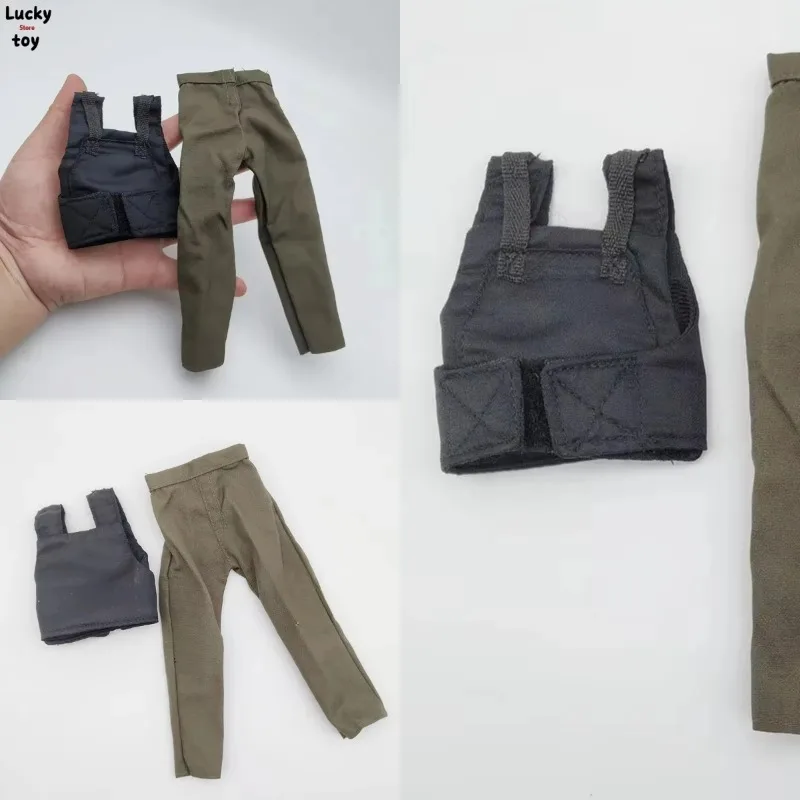 

Fashion 1/6 Scale Black Bulletproof Vest with Canvas Pants Model for 12 Inch Action Figure Toy