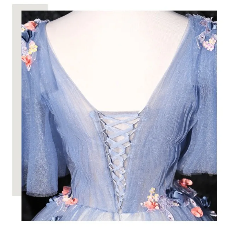 2025 nova moda feminina verão com decote em v malha vestido longo elegante emagrecimento e deslumbrante palco anfitrião desempenho puff saia