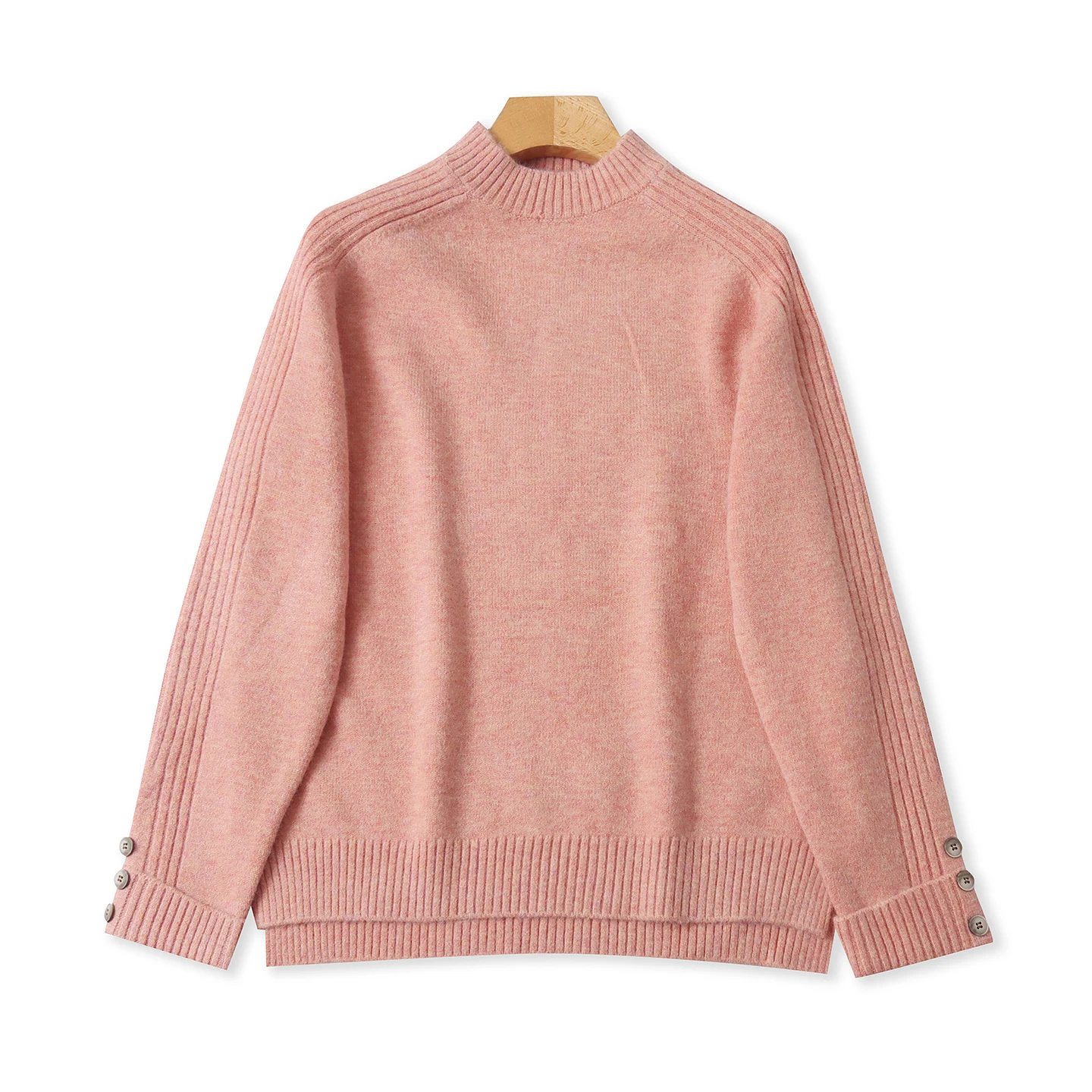 

Soft Long Sve Crew Ne Pure Color Slim Fit Sweater Autumn Winter New Sle Women Simple Match f High Collar Knitwear
