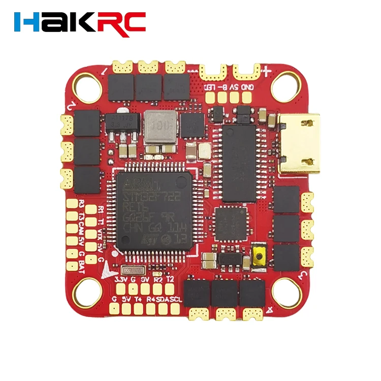 

HAKRC F722 F7 40A AIO Dual USB Flight Control 4IN1 BLS ESC 2-6S 25.5mm For HD VTX CADDX CRSF STACK TMOTOR FPV Racing Drone