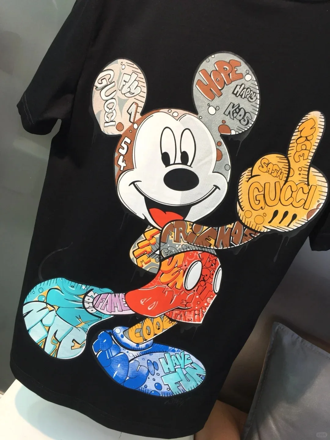 25 Disney New Mickey Mouse Luxury Brand Short Sleeve T-shirt For Men Women Summer S-3XL Casual Shirt Gucci Street Versatile Top