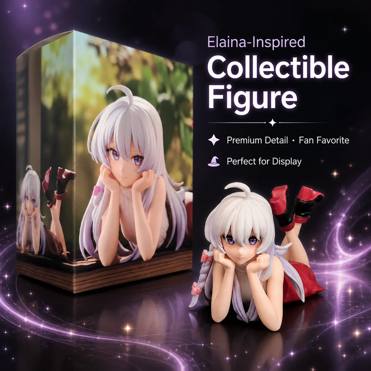 Neu eingetroffen: Wandering Witch – Die Reise von Elaina, Figur in Liegeposition, Anime-Mädchen, Sammlerstück, Modell, Tischdekoration, Geschenk