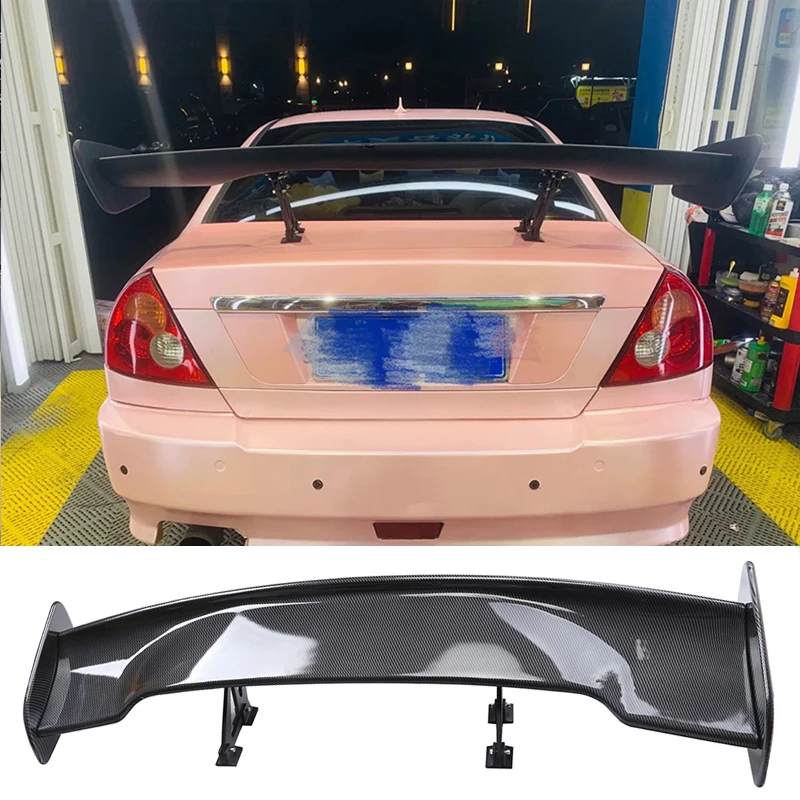 For Lioncel 2004 2005 spoilers wings ford mustang gt wing carbon fiber ABS Glossy Black universal spoiler ailerons for cars