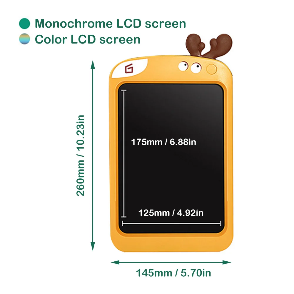 LCD Screen Smart Writing Board Kids Drawing Tablet Cartoons Graffiti Painting Copy Pad Erasable Electronic Handwriting Toy Gifts