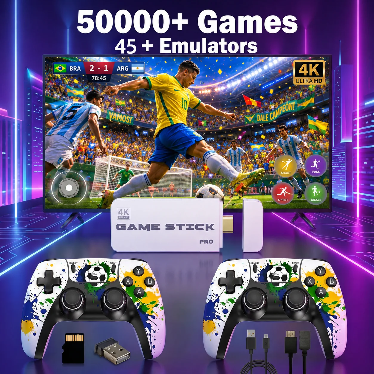 Football Pattern Wireless Game - đánh giá và giá Gaming Console Kids