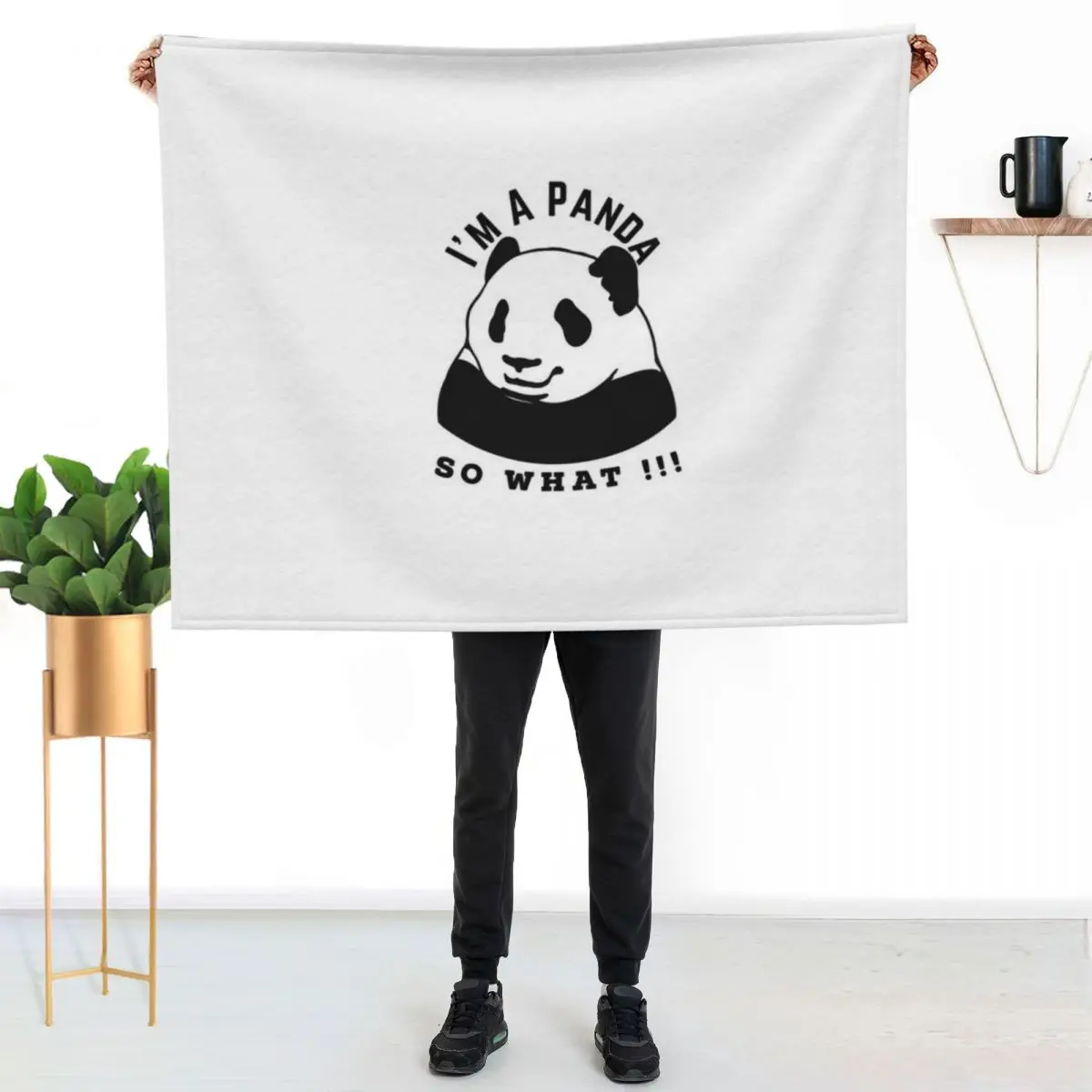 Panda girls gifts Throw Blanket Fashion Sofas Designers Comforter Kid'S for sofa Giant Sofa Blankets