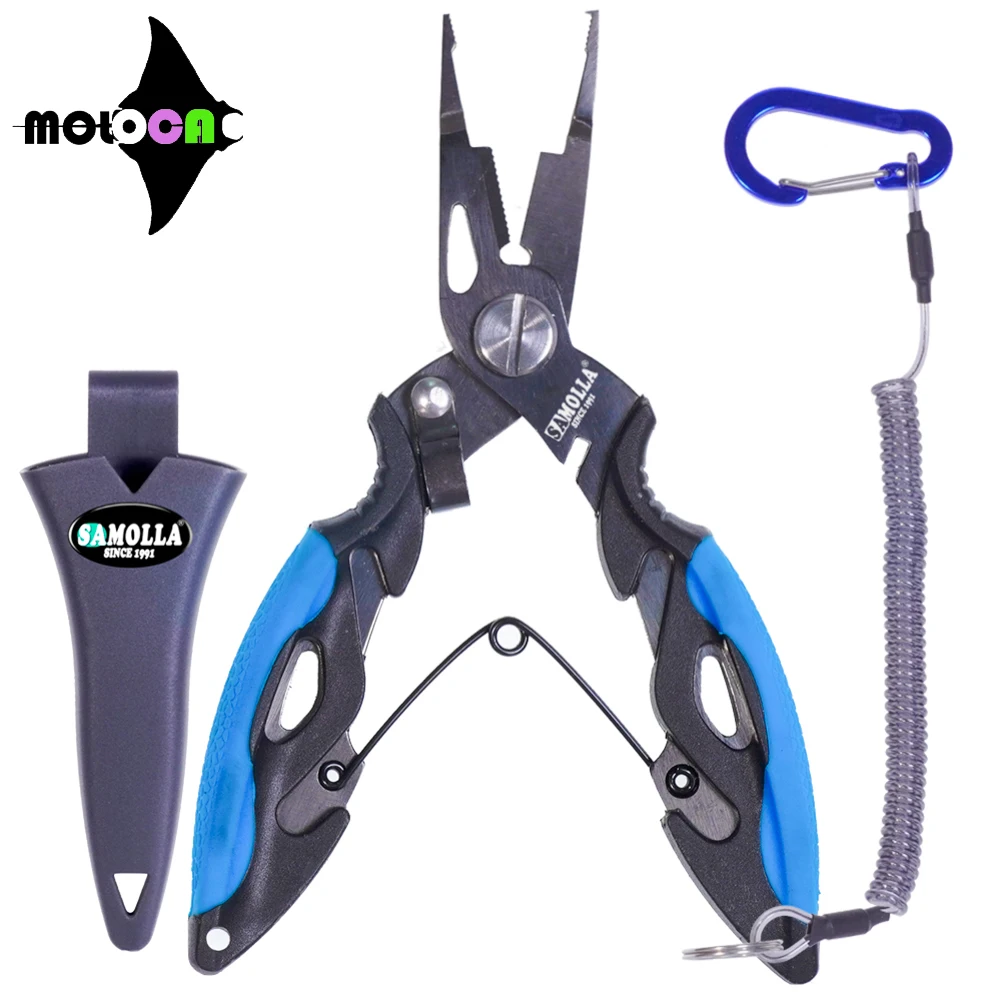 

Multifunctiona Fishing Pliers 420 Stainless Steel body Hooks Remover Split Ring Scissors Line Cutter Outdoor Fishing Equipment