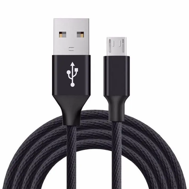Câble de charge Micro USB en tissu pour Redmi 6 7A 9A 10A 12C Honor 8X 9i 20i OPPO A5 A7 A9 R11 R15 Realme C30 C31 C33 VIVO Y85 Y93