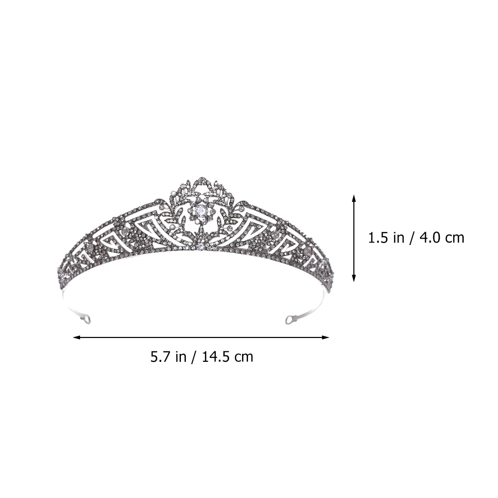 

Rhinestone Crown Bridal Crowns Princess Headpiece Wedding Party Crown Headdress Lightweight Durable High Quality Hair