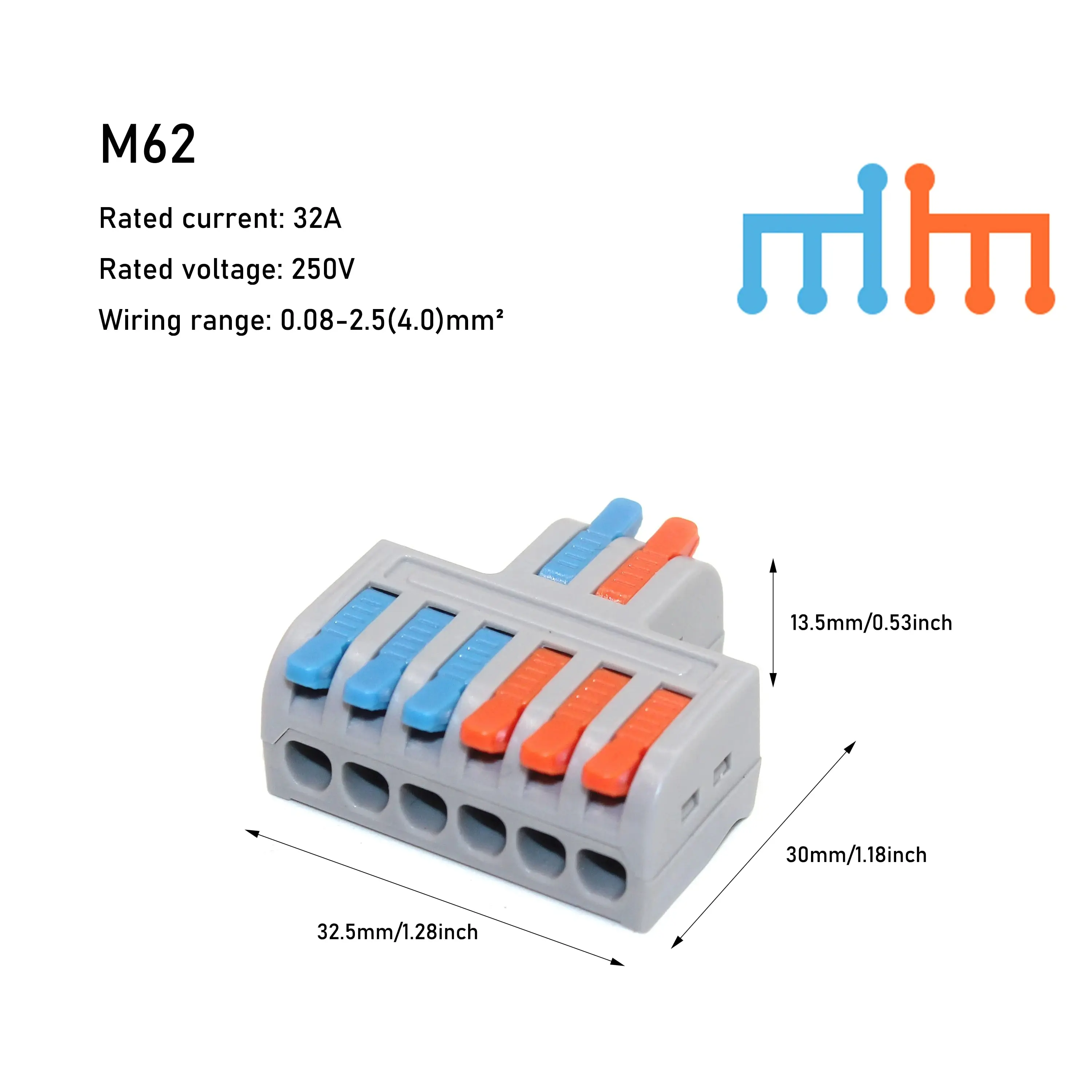 10PCS Mini Schnelle Verdrahtung Kabel Anschlüsse Universal Compact Splitter Elektrische Leiter Push-in Hause Terminal Block