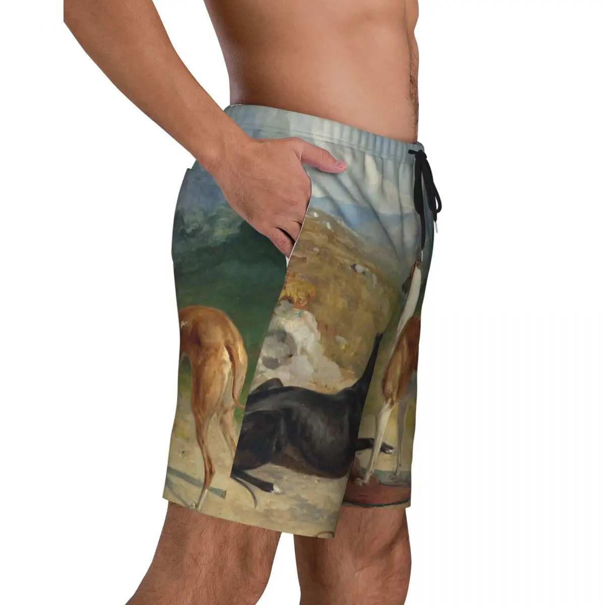 Pantalones cortos de playa de secado rápido para hombre, bañadores de animales personalizados, trajes de baño