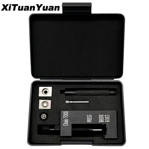 Herramienta de mantenimiento de motocicleta, herramienta especial de desmontaje de cadena, adecuada para kit de clavos de sauce rompedor de cadena 520 525 530