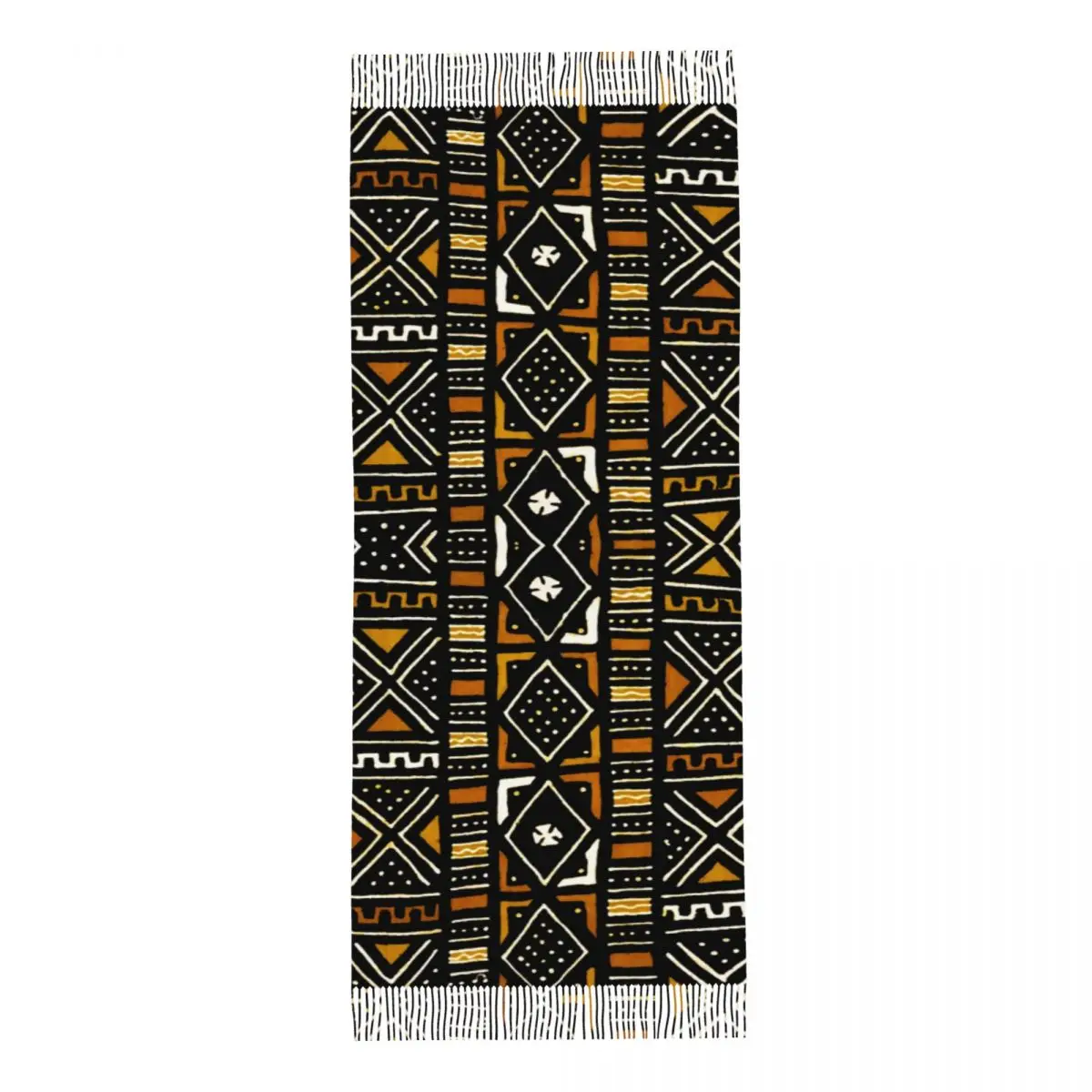 Custom Printed African Bogolan Scarf Men Women Winter Fall Warm Scarves Africa Ethnic Tribal Art Shawl Wrap