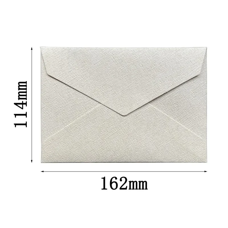 5PCS Vintage Paper Envelopes 162mm*114mm Beautiful Rough Surface Paper Envelopes Festival Gift Envelopes