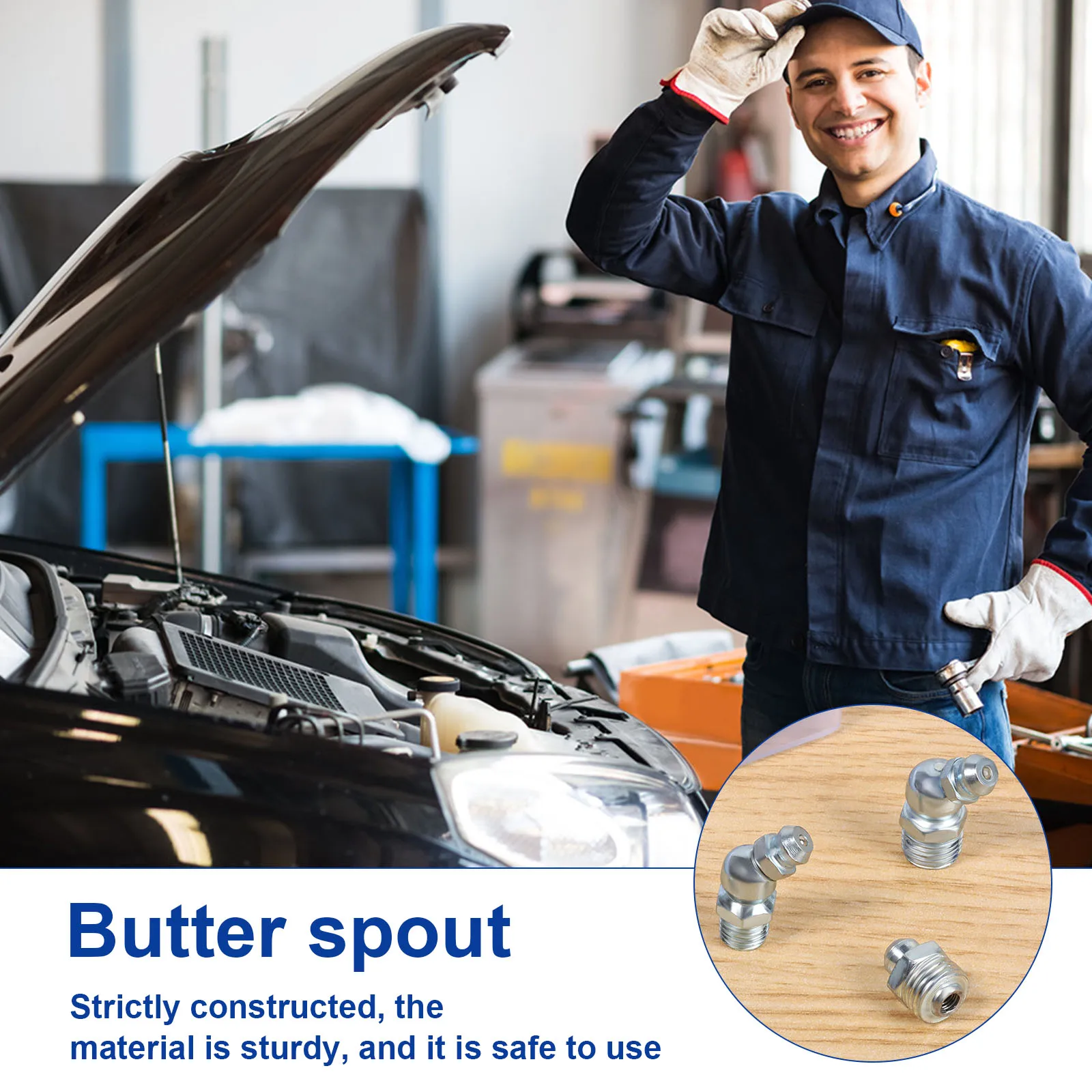 165/90 قطعة SAE وتركيبات الشحوم المترية تشكيلة NPT 1/4 "1/8" M6 M8 M10 طقم تركيبات الشحوم مستقيم 45 90 درجة الشحوم بندقية F