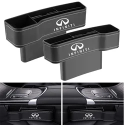 High Capacity Leather Organizer Car Front Seat Gap Storage Boxes Infiniti Q50 Q60 Q70 QX50 QX60 QX70 G25 FX FX25 FX35 JX JX35