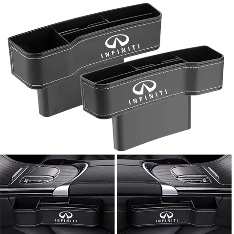 고용량 가죽 주최자 자동차 앞 좌석 갭 보관함 인피니티 Q50 Q60 Q70 QX50 QX60 QX70 G25 FX FX25 FX35 JX JX35 고용량 가죽 주최자 자동차 앞 좌석 갭 보관함 인피니티 Q50 Q60 Q70 QX50 QX60 QX70 G25 FX FX25 FX35 JX JX35