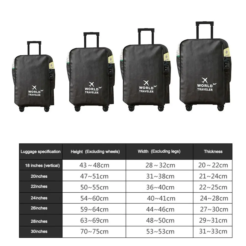 Travel Luggage Cover Waterproof Luggage Protector Covers Dustproof Protector Covers For 20-30 Inch Inch Suitcase Case