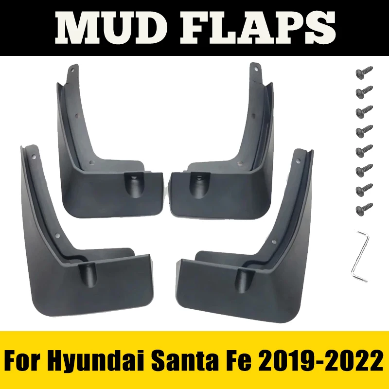 

Mudguard For Hyundai Santa Fe 2019 2020 2021 2022 2023 TM Fender Baffle Mudflap Mud Guard Splash Flaps Car Accessories Auto ABS