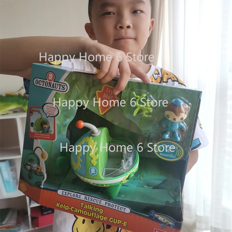 TV Cartoons Original Octonauts Toys with Music Gup E Vehicles Boat Ship Submarines with Shellinton Figures Baby Children Gift