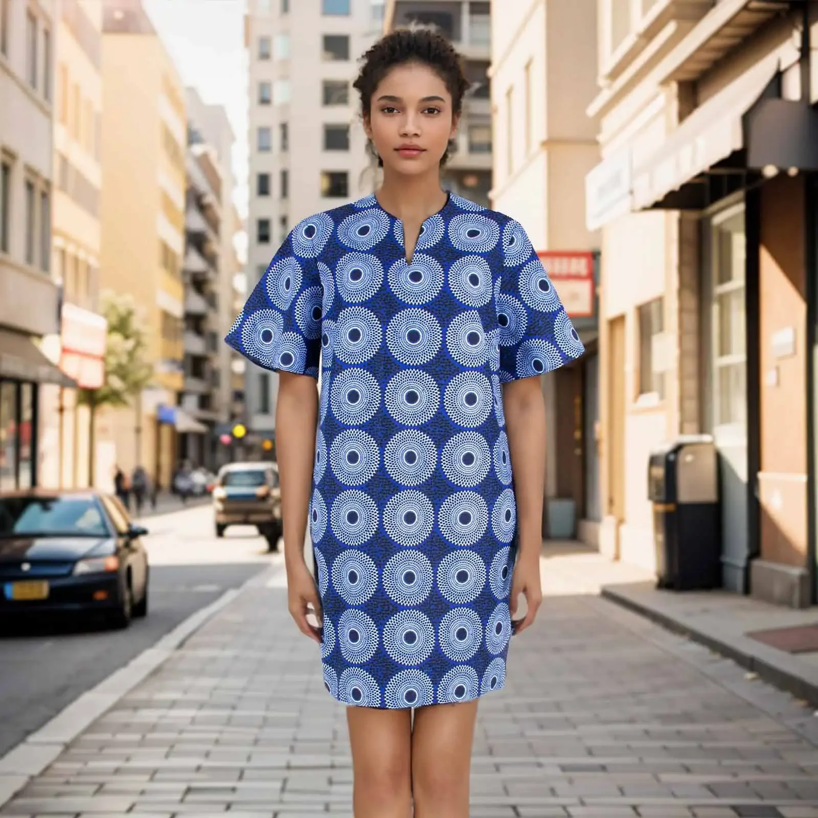 

African Dresses for Women Fashion Design New African Design Dress Mini Dress Plus Size S1925041