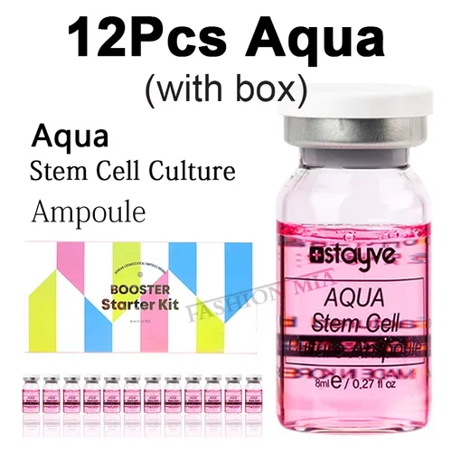 Imagen 1 del producto Stayve-Kit de refuerzo para la piel, 8ml, brillo rosa, agua, tallo, ácido hialurónico, rejuvenecimiento de colágeno Facial, suero hidratante para el cuidado de la piel