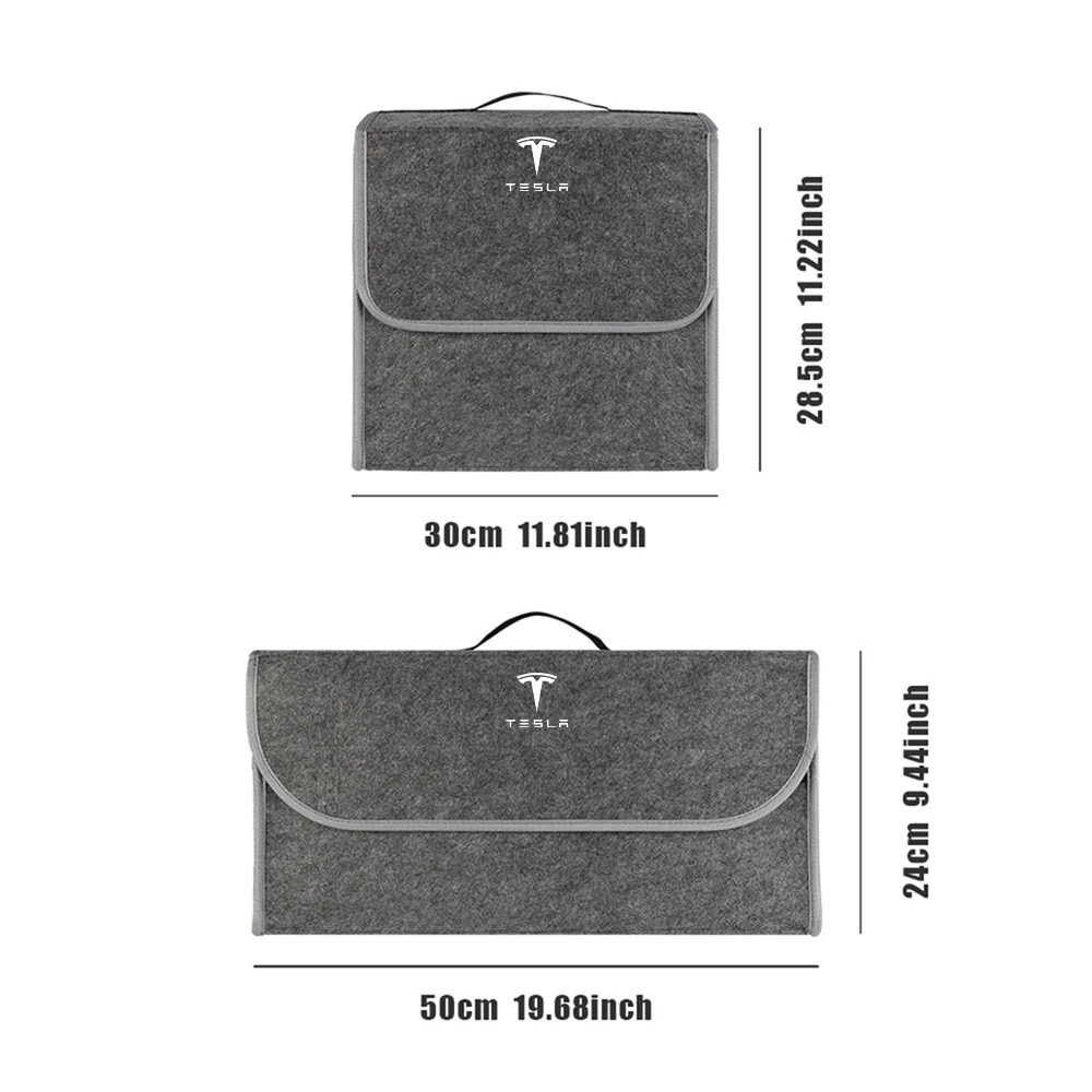 1pcs Folding Car Storage Box Car Trunk Organizer Box Auto Storage Accessories For Tesla Model 3 Model S Model X Coil Mod WYE