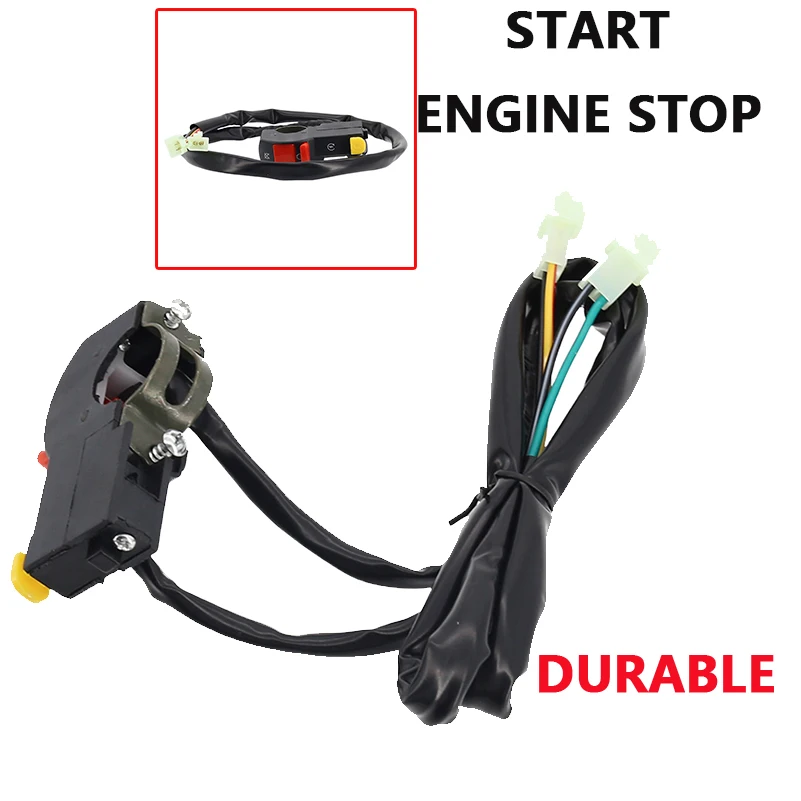 1pc Electric Start Stop On Off Button Kill Starter Switch Motorcycle Dirt ATV Quad Bike On-Off Toggle Switch Push-Button