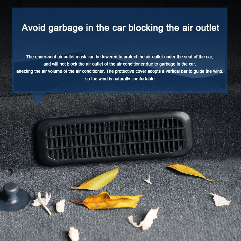 ZEEKR 009 2022 2023 2024 2025 자동차 에어컨 벤트 그릴 시트 아래 환기 프레임 커버 방진 자동차 액세서리