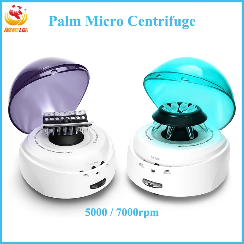 Laboratory Mini Centrifuge 0.2/0.5/1.5/2.0mL PCR Tube Plasma Centrifuge 5000rpm/7000rpm Centrifuge Machine Lab Equip Separator