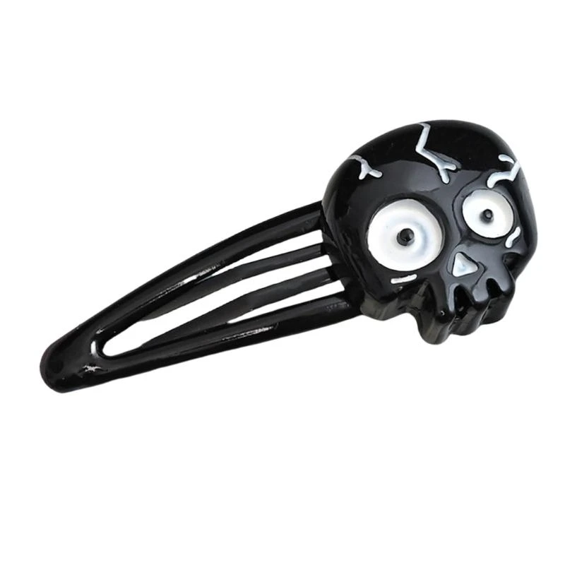 5ASD Skull Skull Hair Clip Resina Cardas