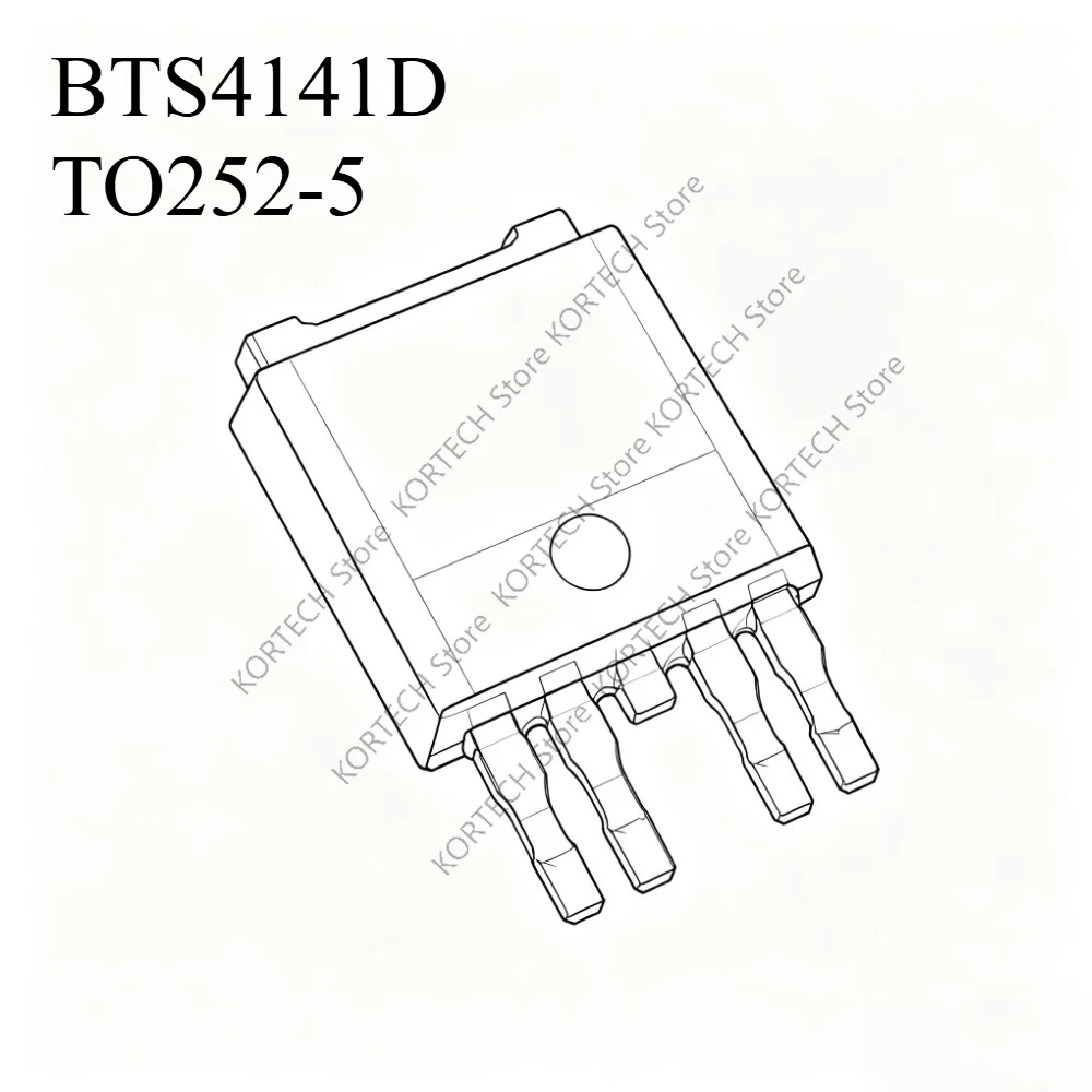 10PCS Original and brand new  4141D BTS4141D  TO252-5 Automotive PC board driver Chip