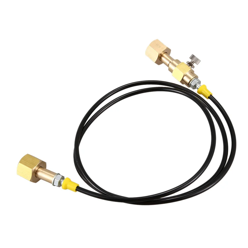 

ABAH-2X Станция заправки бака O2, перенос адаптера для зарядки со шлангом длиной 1,5 м, 5 футов, от W21.8-14 до W21.8-14 (DIN 477)